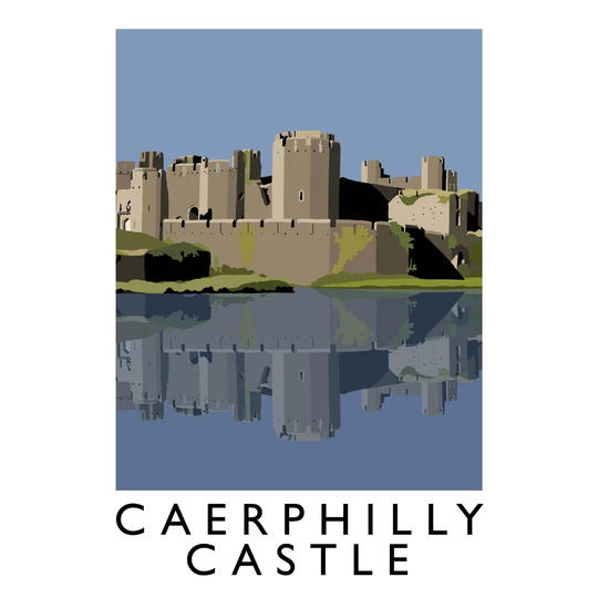 Caerphilly Castle by Richard O'Neil - Graphic Art Print on Paper