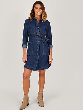 Monsoon Shirley Denim Shirt Dress