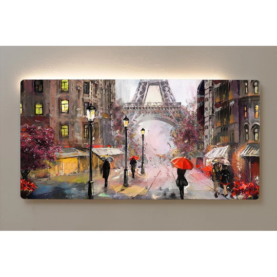Backlight Motive Wall Picture Painting Paris Magnetic Cork Board