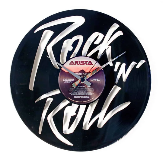 Rock and Roll Vinyl 30cm Silent Wall Clock