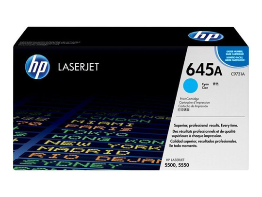 HP 645A Cyan Toner Cartridge - C9731A