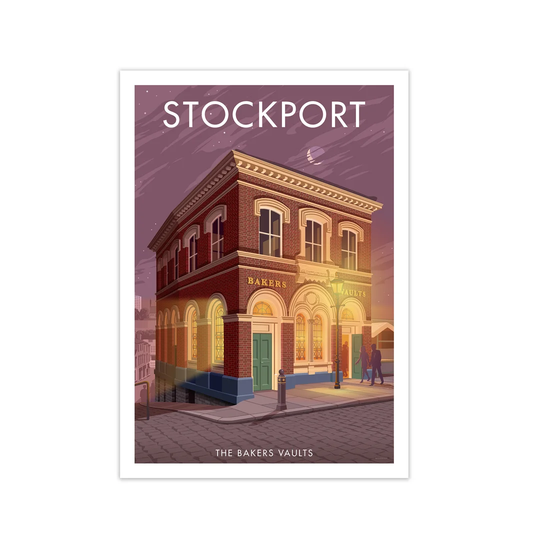 'Stockport Bakers Vault' Graphict Art by Stephen Millership