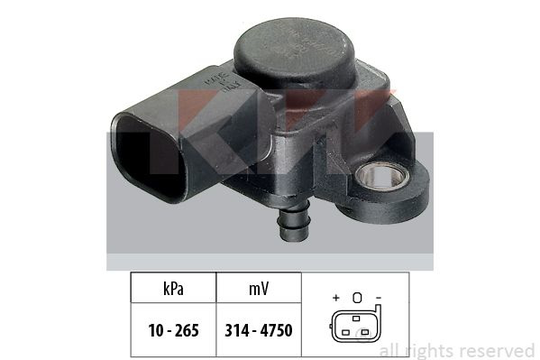 Air Pressure Sensor, height adaptation Made in Italy - OE Equivalent 493102 KW 493102