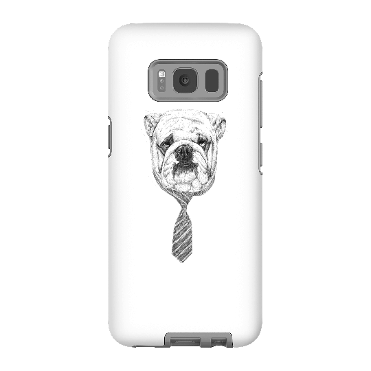 Balazs Solti Suited And Booted Bulldog Phone Case for iPhone and Android - Samsung S8 - Tough Case - Matte