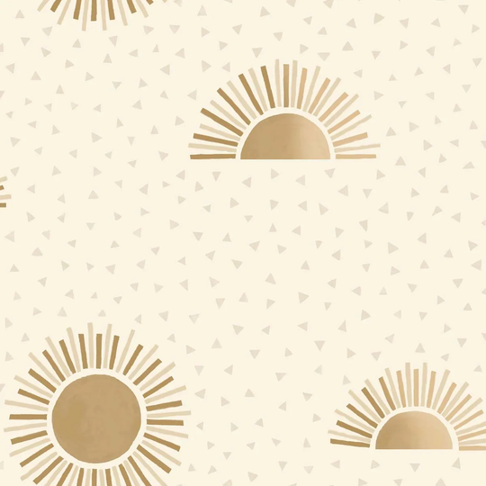 Holden Decor Sunbeam Beige/Gold Wallpaper