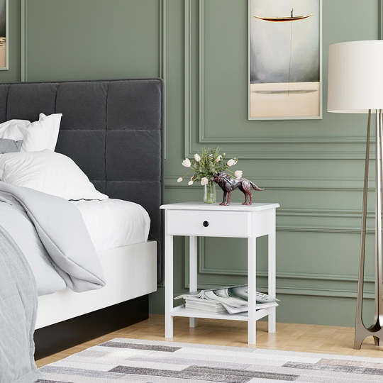 Aristia 1 Drawer Bedside Table