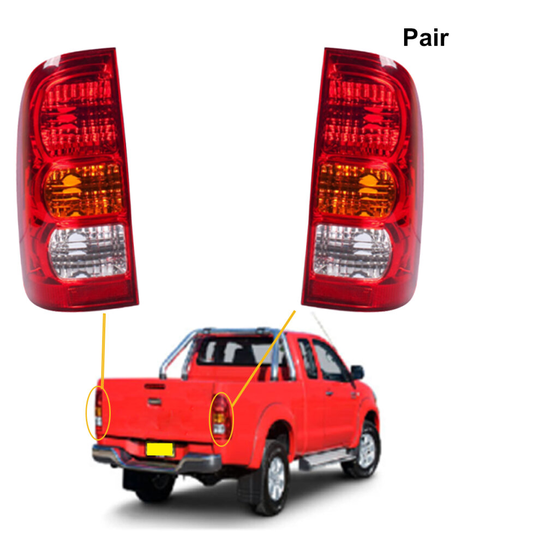 Pair of Rear Tail Light Lamp Toyota Hilux Pickup Truck 2005-2010 RH/LH