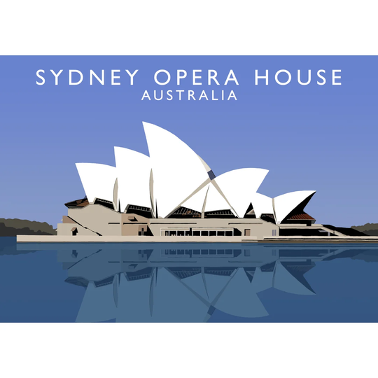 Sydney Opera House by Richard O'Neil - Graphic Art Print on Paper