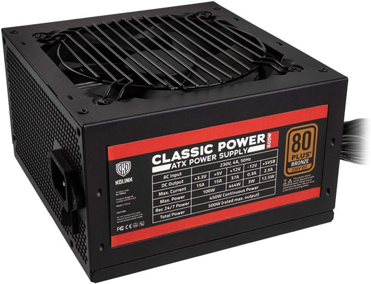Kolink Classic Power 500W 80 Plus Bronze Power Supply