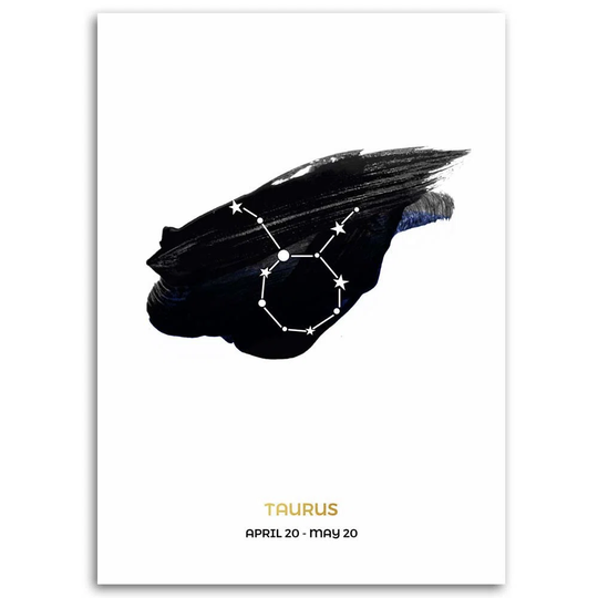 Canvas Print Star Sign Taurus