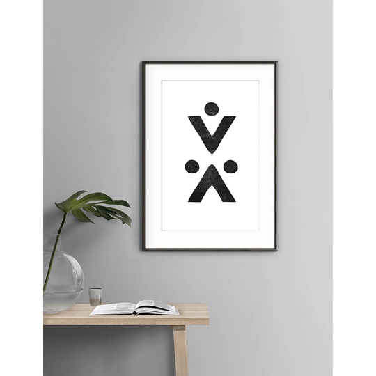 Minimal Lines N.2 - Picture Frame Graphic Art Print on Paper