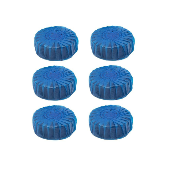 6pce 50ml Blue Wc Block Deodorant On Blister Card - pack 6 toilet cistern blue tablets blocks loo deodorant cleaner