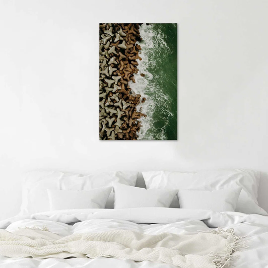 Poster, View On The Foaming Waves