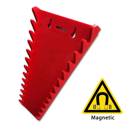 Autojack Magnetic Spanner Rack 12Pc Storage Wrench Holder Plastic Organiser