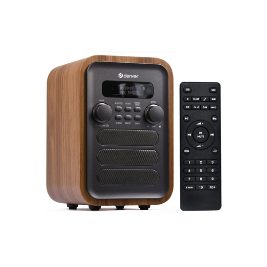 (Grey) DAB-48 Bluetooth DAB/DAB+ Digital Radio with Large Remote Control
