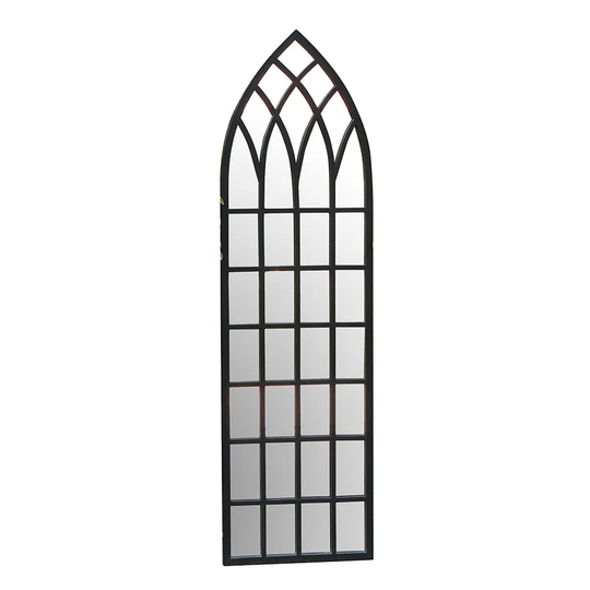 Charles Bentley Garden Gothic Style Mirror - Black