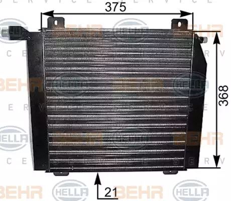 Condenser Air Conditioning 8FC351037-401 by Hella