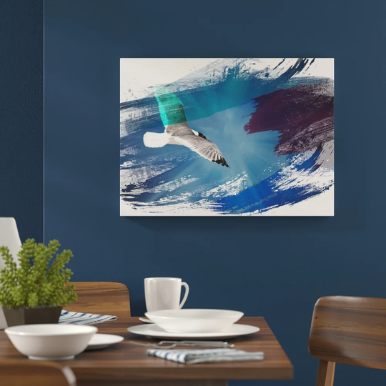 'Seagull Bird' Graphic Art Print Poster