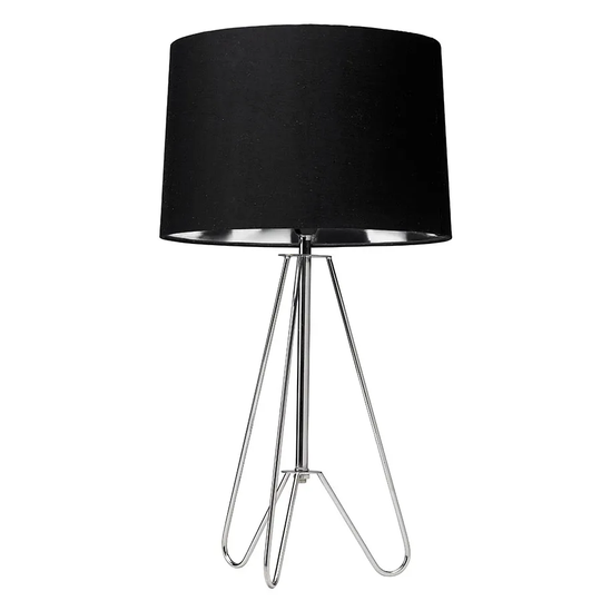 Village At Home Ziggy Tripod Table Lamp - Black
