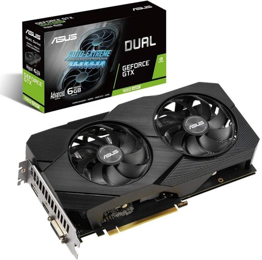 ASUS GeForce GTX 1660 SUPER DUAL EVO 6GB Advanced Graphics Card
