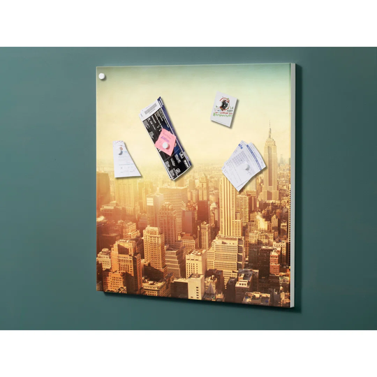 Notiz Motive New York Magnetic Wall Mounted Cork Board