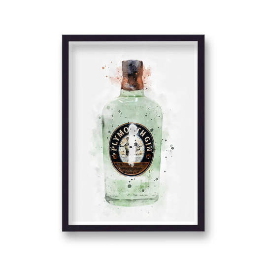 Gin Graphic Splash Plymouth Inspired by Vouvart - Picture Frame Graphic Art