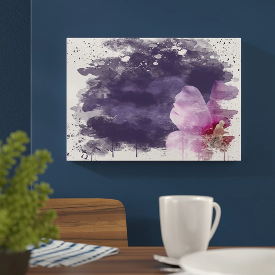 'Flower Lilac Purple Pink' Graphic Art Print Poster