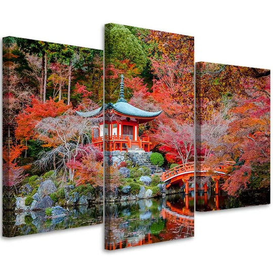 Canvas Print Japan Red Landscape