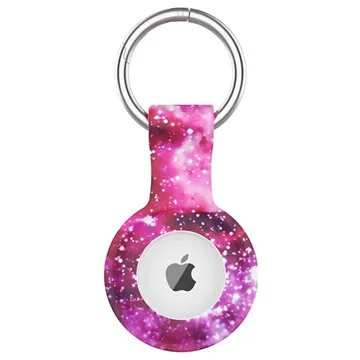 Apple AirTag Silicone Case with Keychain - Galaxy