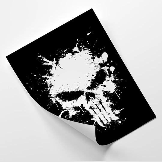 Poster, White Skull