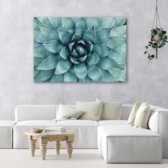 Canvas Print Aloe Vera Plant Flower