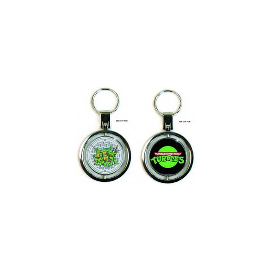 Teenage Mutant Ninja Turtles Premium Spinning Metal Keyring