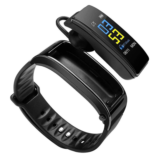 2 In 1 Smart Bracelet Bluetooth Headset Waterproof Watch Wireless Earphone