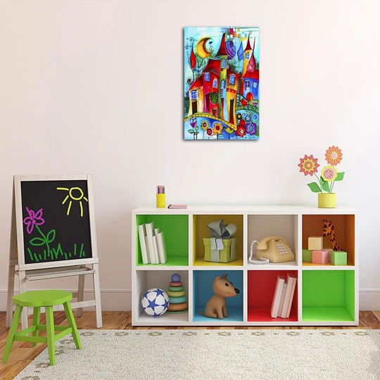 Canvas Print Colourful Houses