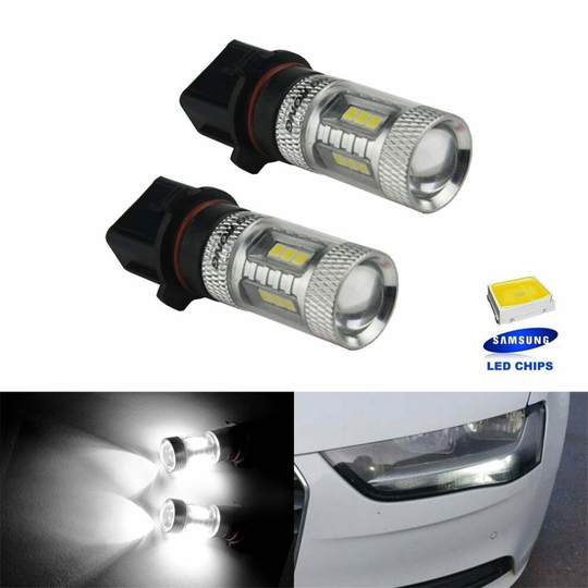 2x P13W PSX26W Xenon White LED Bulb Fog Daytime Running Light DRL For Audi A4 B8