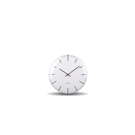 Huygens Dome Index Clock - White/25Cm
