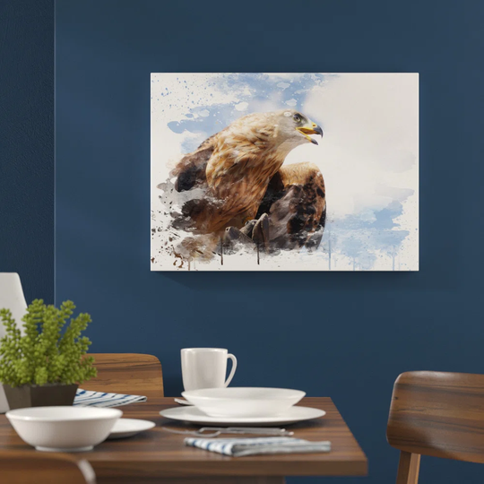 'Golden Eagle Bird' Graphic Art Print Poster
