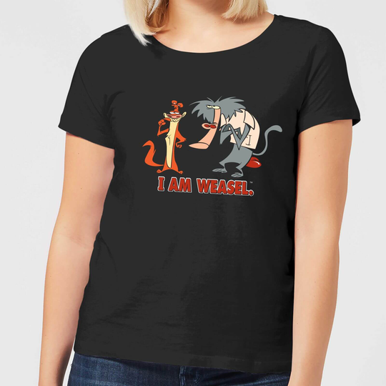 I Am Weasel Characters Women's T-Shirt - Black - S - Black