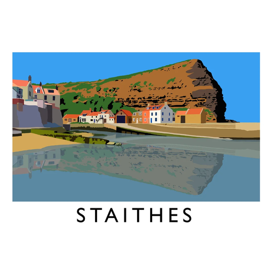 Staithes by Richard O'Neil - Graphic Art Print on Paper