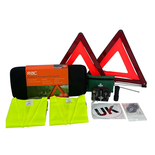 RAC Premium European Driving Kit - Emergency Roadside Assistance Kit For Travel In France And Europe