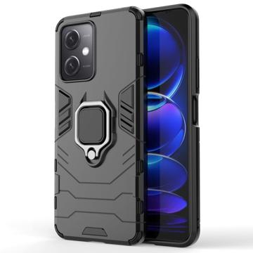 Xiaomi Redmi Note 12 Hybrid Case with Ring Holder - Black