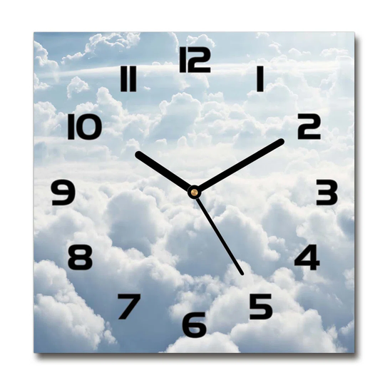 Ilarie Clouds from a Bird's Eye View Silent Wall Clock