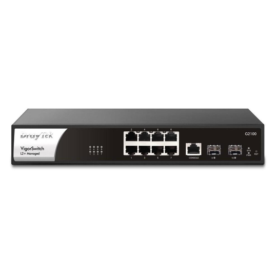 DrayTek VigorSwitch G2100 8-Port Gigabit Layer 2+ Managed Switch VSG2100-K