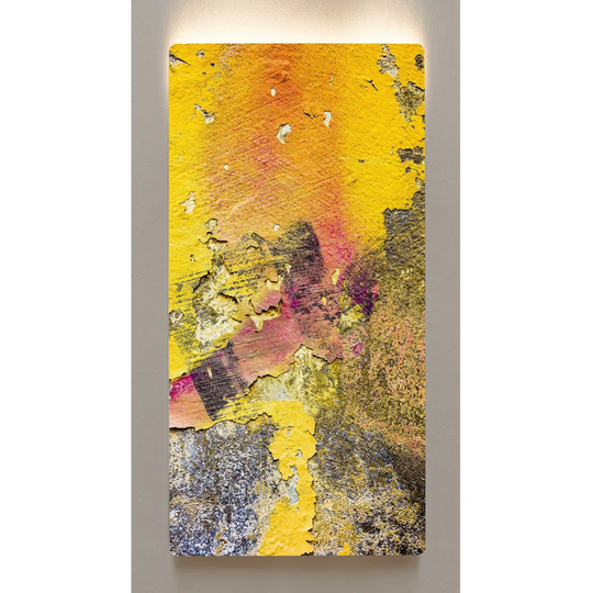Backlight wall art, M83 concrete, metal motif, 60 x 120cm, magnetic board