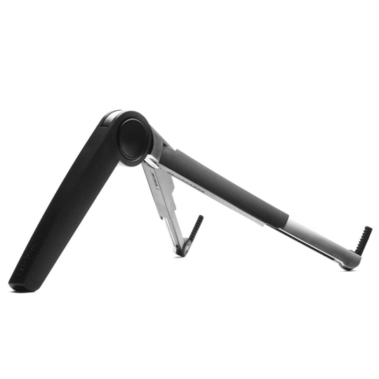 ErgoLine Tablet/Laptop Stand Black and Silver Computer Risers Notebook Stand