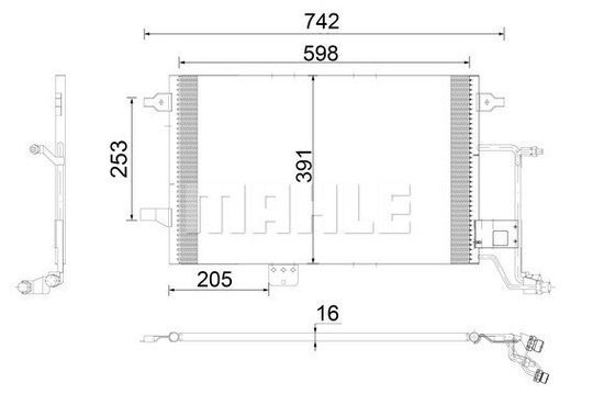 Condenser Air Conditioning 8FC351343-674 by BEHR