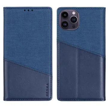 Muxma MX109 iPhone 14 Pro Wallet Case - Blue