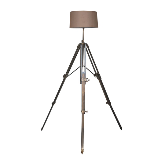 Briggs 95Cm Chrome Tripod Floor Lamp
