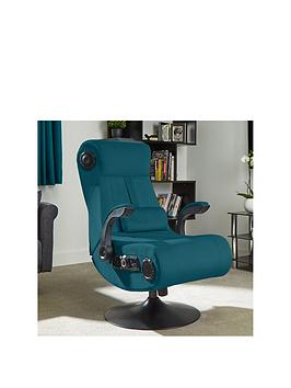 X Rocker Play Deluxe Teal 4.1 Multi-Stereo Audio Media Chair With Vibration
