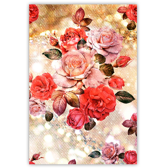 Canvas Print, Pink Flowers